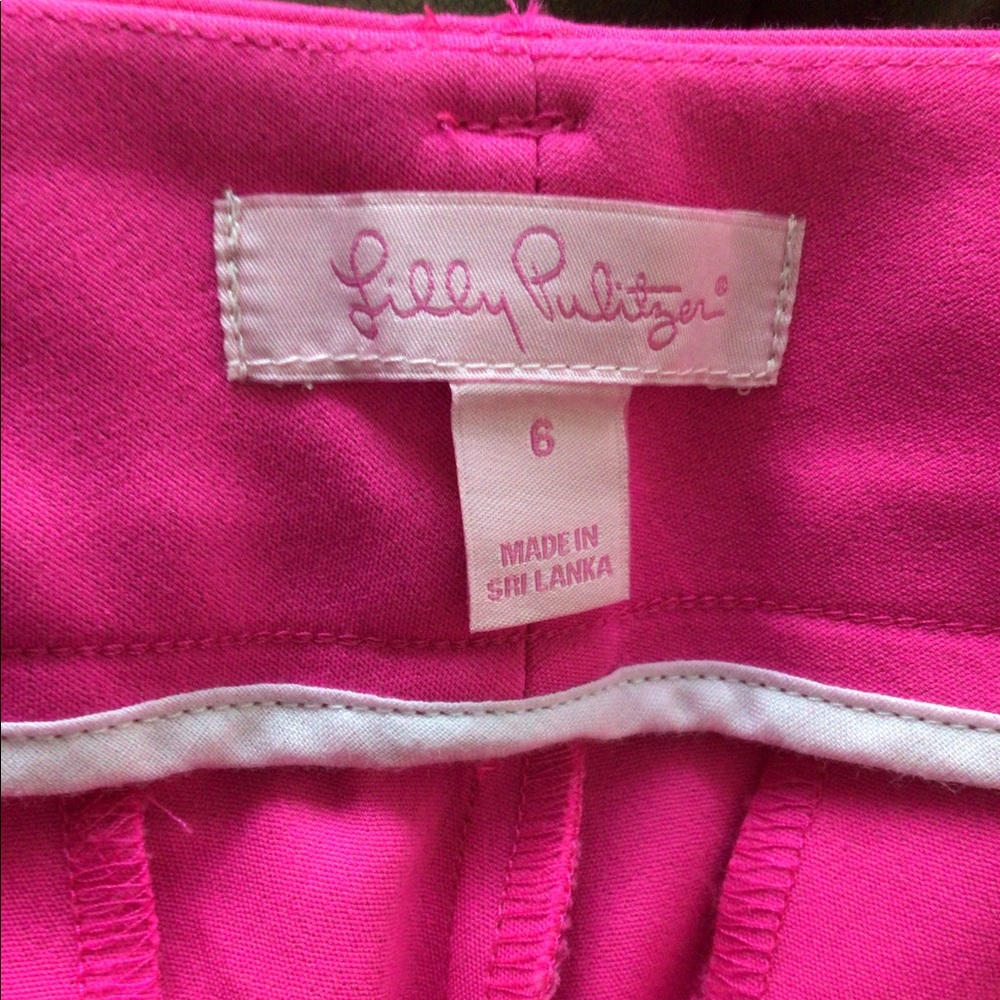 Lilly Pulitzer Hot pink size 6 tapered pants